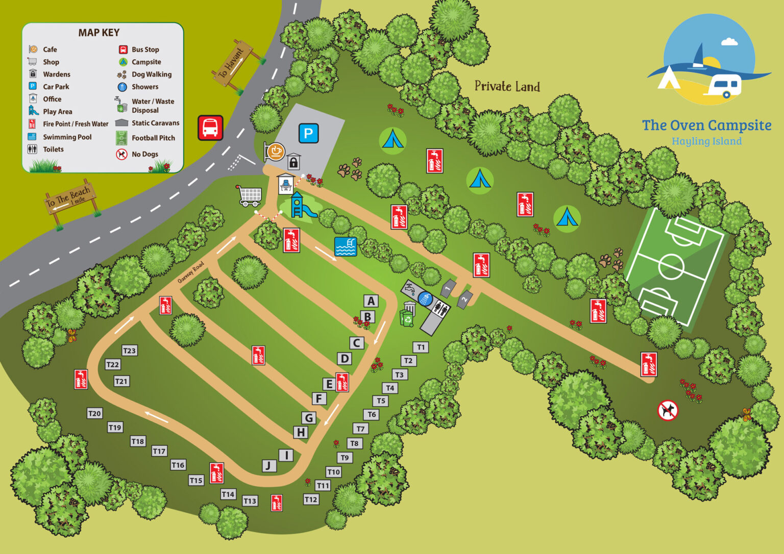 The-Oven-Campsite-Sitemap-Hayling-Island-Hampshire-Family-Friendly ...